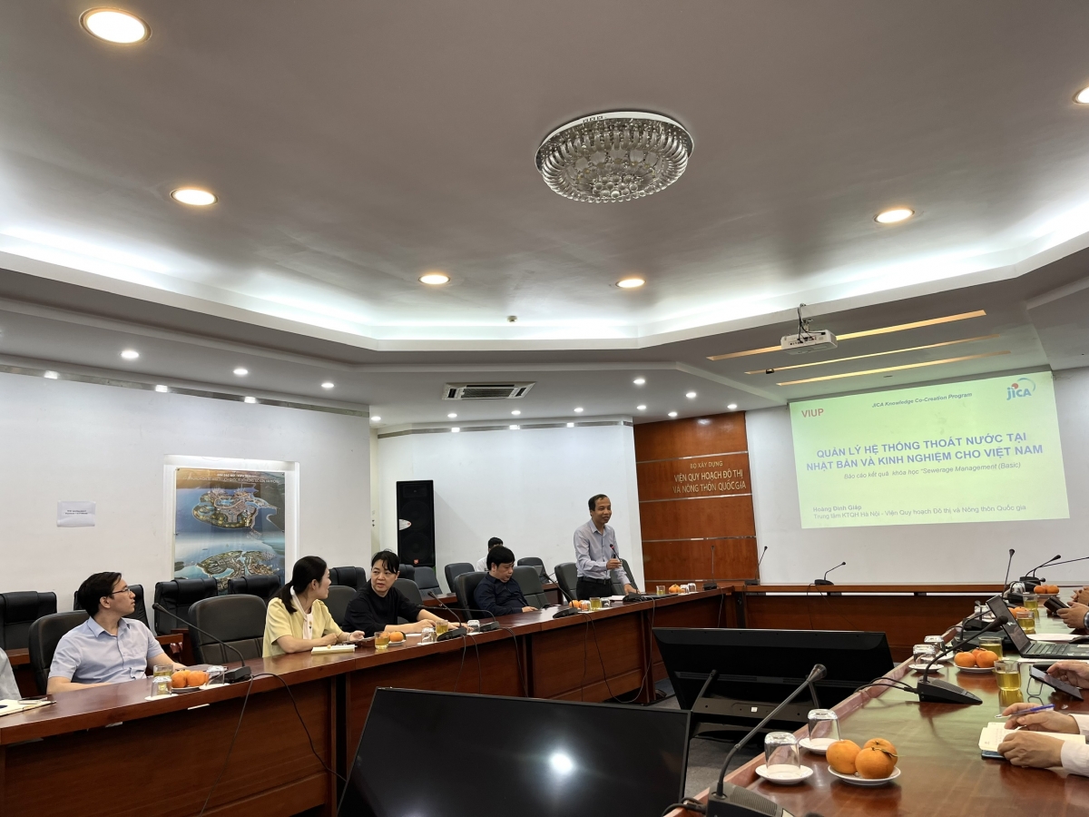VIUP tổ chức tọa đàm “Quản lý hệ thống thoát nước tại Nhật Bản và kinh nghiệm cho Việt Nam”