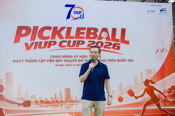 Sôi nổi Giải Pickleball VIUP CUP 2026 hướng tới kỷ niệm 70 năm thành lập Viện