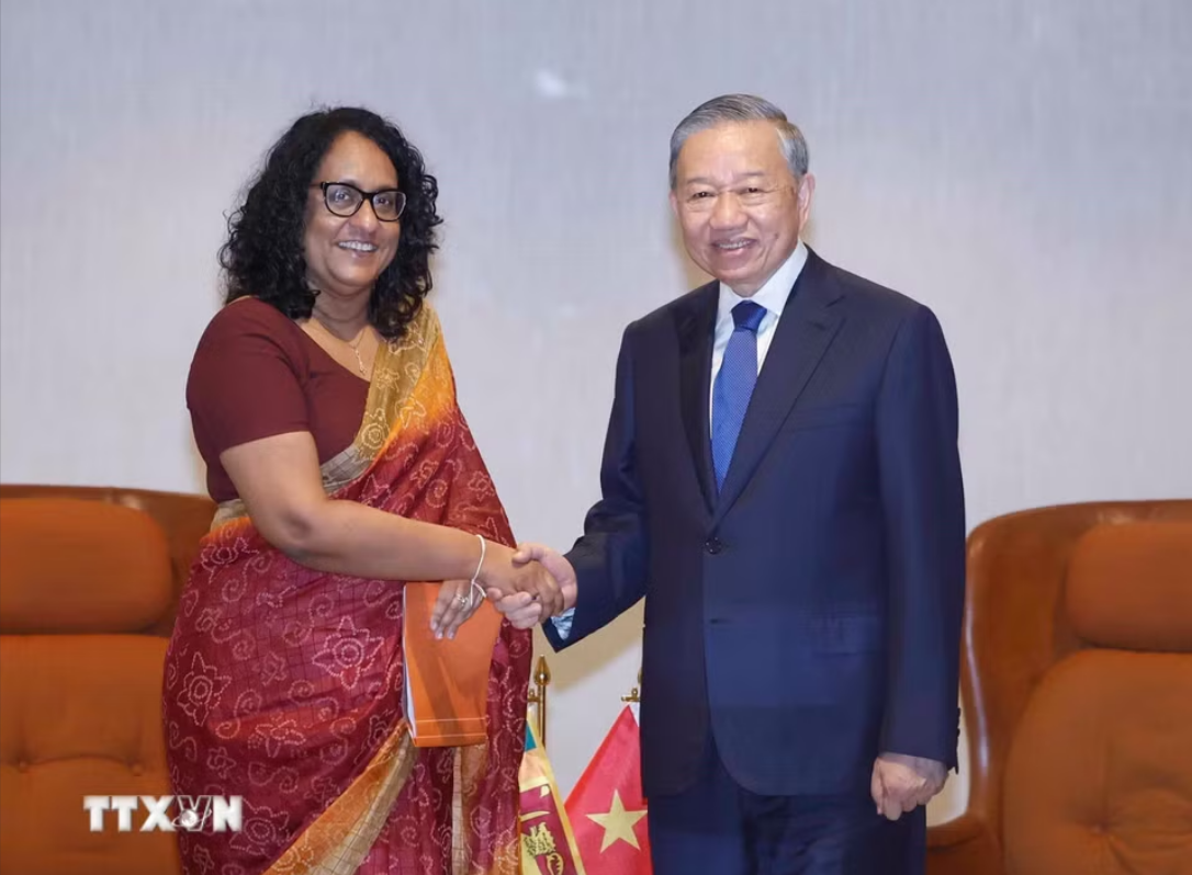 Tổng Bí thư, Chủ tịch nước Tô Lâm hội kiến Thủ tướng Sri Lanka Harini Amarasuriya