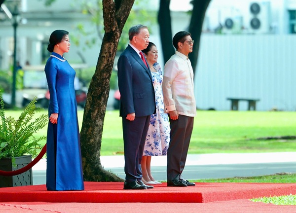 Lễ đón cấp Nhà nước Tổng Bí thư, Chủ tịch nước Tô Lâm và Phu nhân tại Philippines