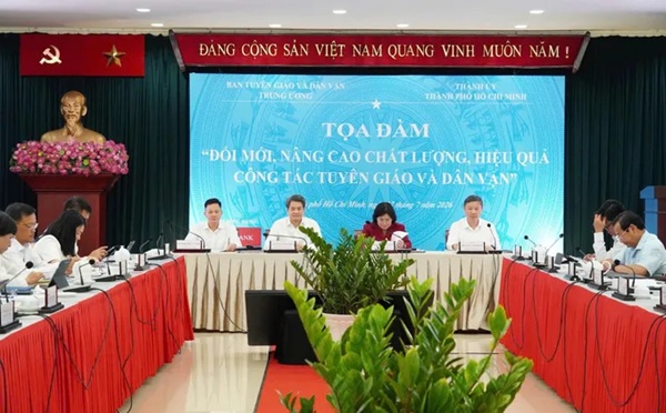 Đổi mới công tác tuyên giáo, dân vận phải chủ động tham gia vào xây dựng thể chế
