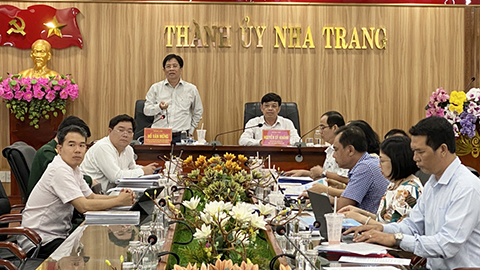 Thường trực Thành ủy Nha Trang: Cho ý kiến 2 đồ án quy hoạch và điều chỉnh quy hoạch phân khu 