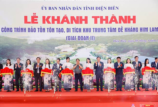 Điện Biên: Khánh thành dự án bảo tồn, tôn tạo di tích Him Lam