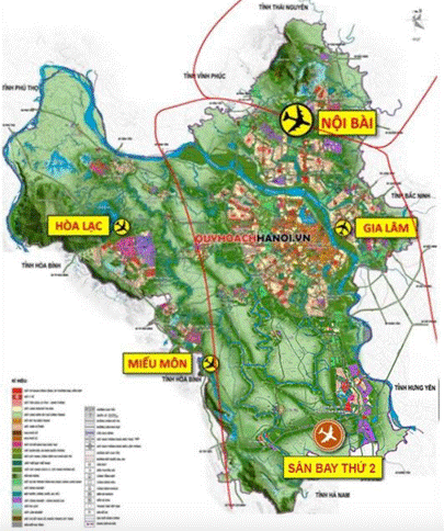 Quy hoạch 6 sân bay tại Hà Nội: Tầm nhìn đô thị sân bay phía Nam