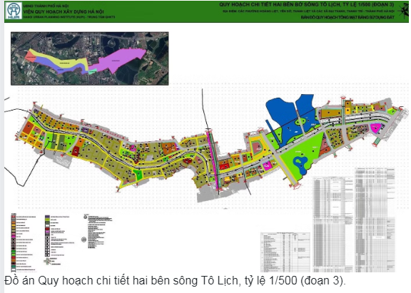 Hà Nội: Lấy ý kiến dân cư về đồ án Quy hoạch chi tiết hai bên sông Tô Lịch