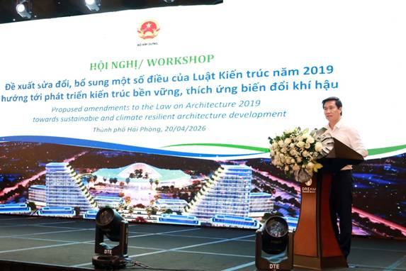 Hội nghị “Đề xuất sửa đổi, bổ sung một số điều của Luật Kiến trúc năm 2019 hướng tới phát triển kiến trúc bền vững, thích ứng biến đổi khí hậu”