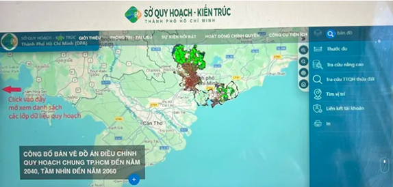 TPHCM vận hành thử nghiệm Cổng thông tin công khai dữ liệu quy hoạch trên nền tảng GIS
