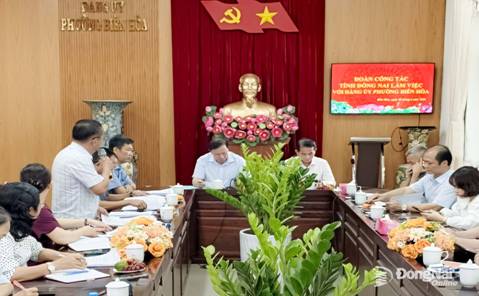 Lãnh đạo Tỉnh ủy, UBND tỉnh khảo sát quy hoạch và phát triển đô thị tại phường Biên Hòa