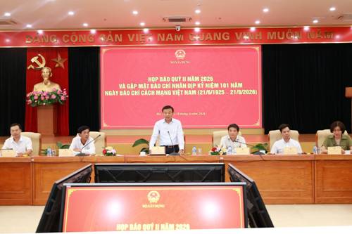 Bộ Xây dựng họp báo Quý II/2026 và tri ân các nhà báo nhân kỷ niệm 101 năm Ngày Báo chí Cách mạng Việt Nam