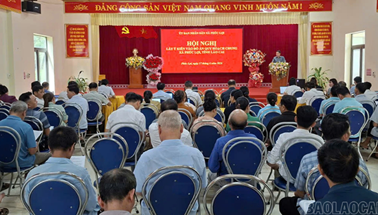 Lào Cai: Lấy ý kiến Nhân dân vào Đồ án Quy hoạch chung xã Phúc Lợi đến năm 2035, định hướng đến năm 2050