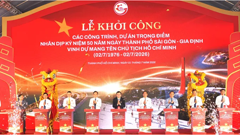 TPHCM khởi công 8 công trình, dự án trọng điểm chào mừng 50 năm thành phố mang tên Bác