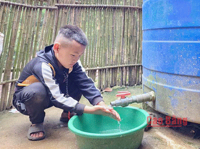 Cao Bằng: 97,68% hộ dân khu vực nông thôn được sử dụng nước hợp vệ sinh