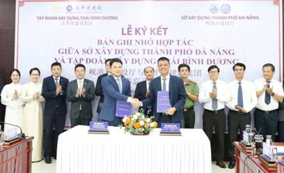 Sở Xây dựng Đà Nẵng hợp tác với Tập đoàn Xây dựng Thái Bình Dương trong lĩnh vực quy hoạch và phát triển hạ tầng đô thị