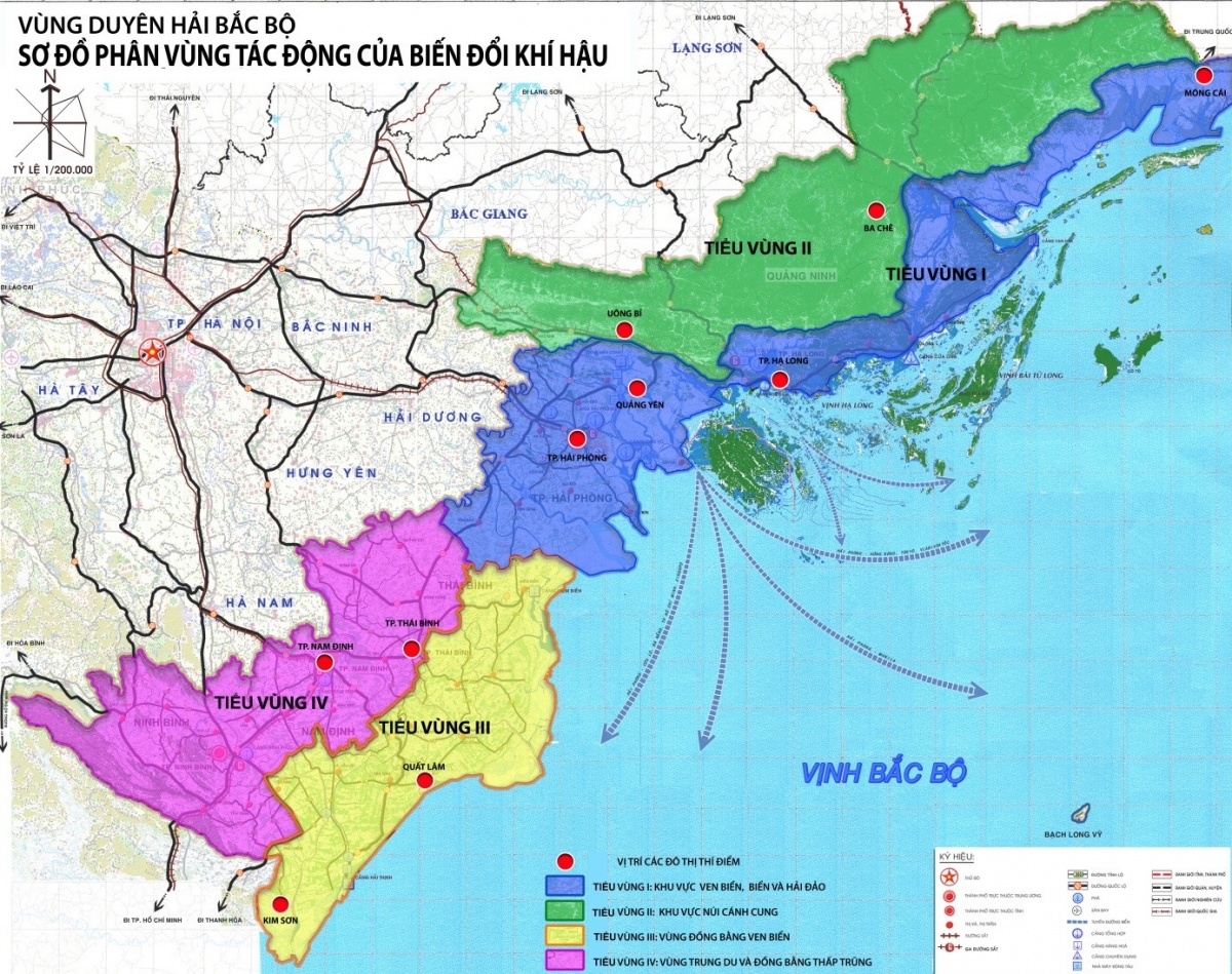 Rà soát QHC các đô thị thuộc vùng Duyên Hải Bắc bộ, đề xuất nội dung ứng phó với BĐKH và nước biển dâng trong điều chỉnh QHC các đô thị