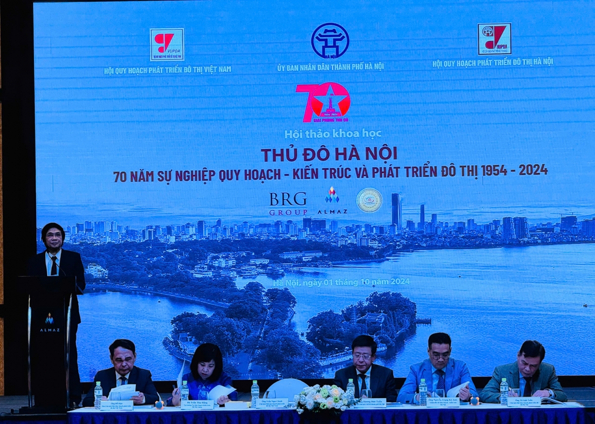 Hội thảo “Thủ đô Hà Nội - 70 năm sự nghiệp quy hoạch - kiến trúc và phát triển đô thị (1954-2024)”