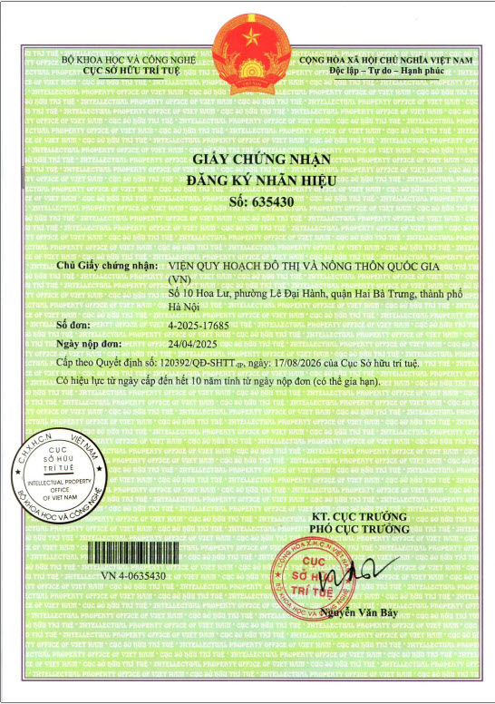 Giấy chứng nhận đăng ký nhãn hiệu VIUP