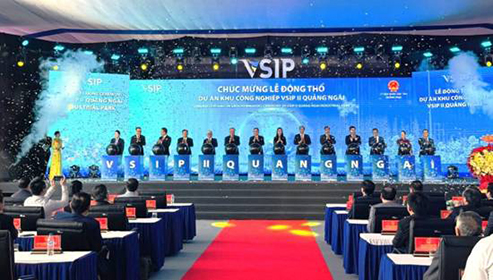 Khởi công khu công nghiệp VSIP II Quảng Ngãi 498 ha