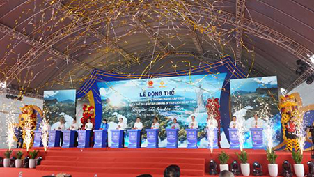 Lễ động thổ Dự án Khu dịch vụ thương mại và cáp treo thuộc Quần thể khu du lịch tâm linh và di tích lịch sử Am Tiên