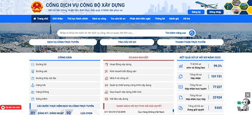 Bộ Xây dựng xếp hạng 1 khối các bộ, ngành về chất lượng cung cấp dịch vụ công năm 2025