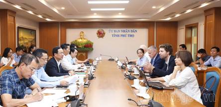 Phú Thọ và Ngân hàng Tái thiết Đức triển khai Dự án Hệ thống thoát nước và xử lý nước thải Tp. Hòa Bình